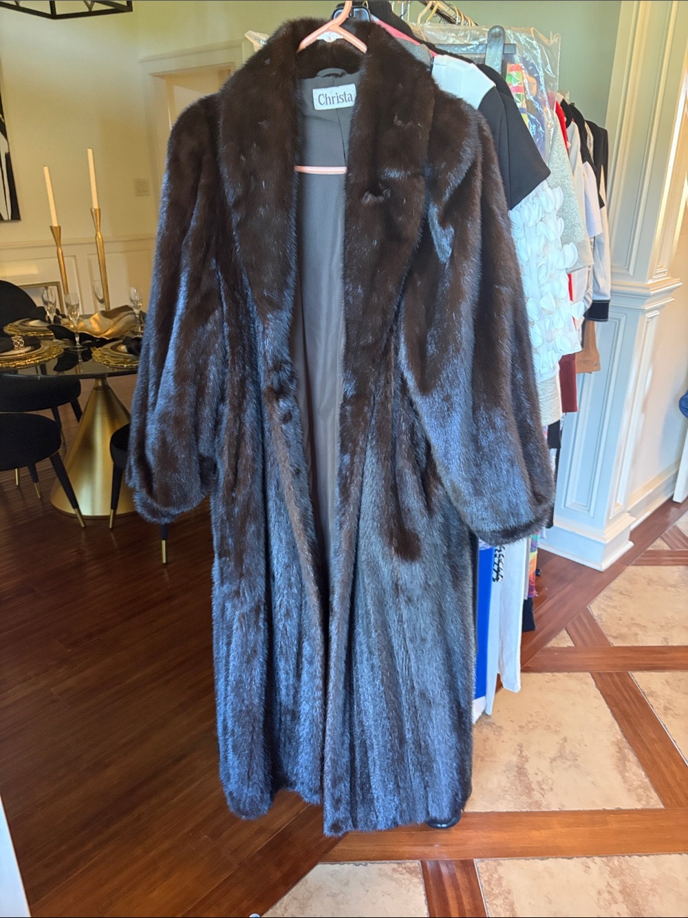 Mink coat full length